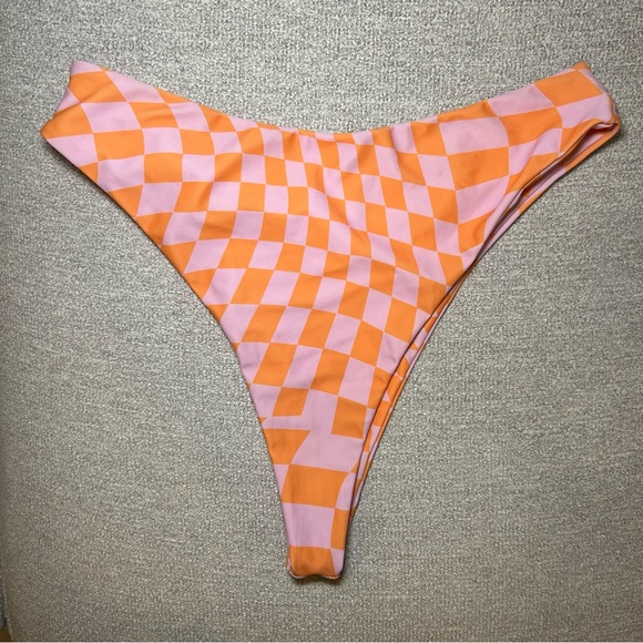 Aurelle Bikini Bottom Pink and Orange Size Medium - Picture 3 of 7